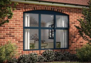 black aluminium window