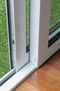 white sliding door