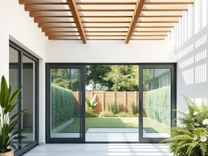timber sliding patio door