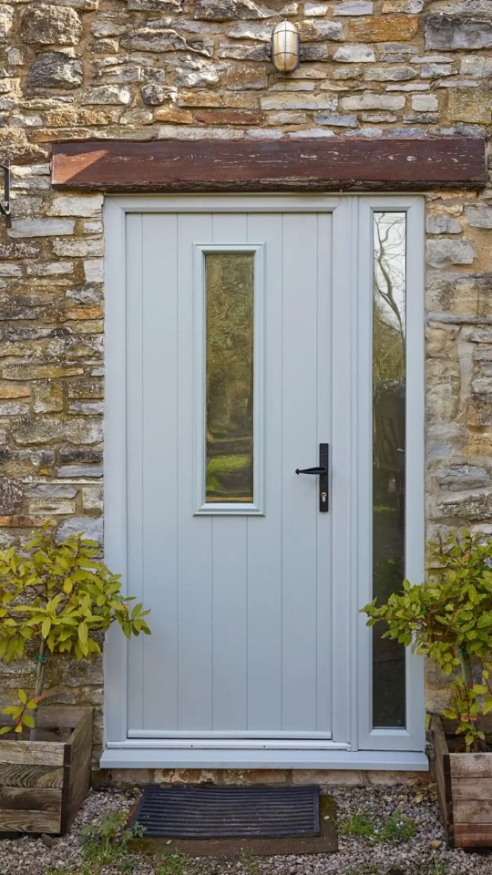 Grey composite door